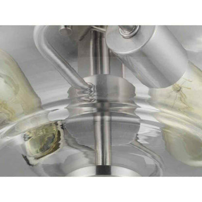 Home Decorators Knollwood 12 in. 2-Light Brushed Nickel Industrial Ceiling Light