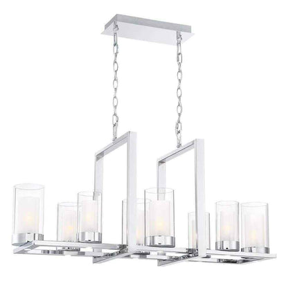 Home Decorators Samantha 60-Watt 8-Light LED Chrome Chandelier