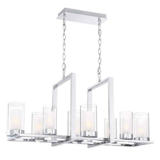 Home Decorators Samantha 60-Watt 8-Light LED Chrome Chandelier