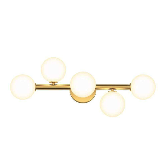 Artika Bloom Gold Modern LED Vanity Light Bar for Bathroom w/ Frosted Glass