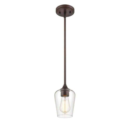Millennium Lighting 1-Light 5 in. Rubbed Bronze Mini Pendant 9731-RBZ