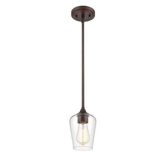 Millennium Lighting 1-Light 5 in. Rubbed Bronze Mini Pendant 9731-RBZ