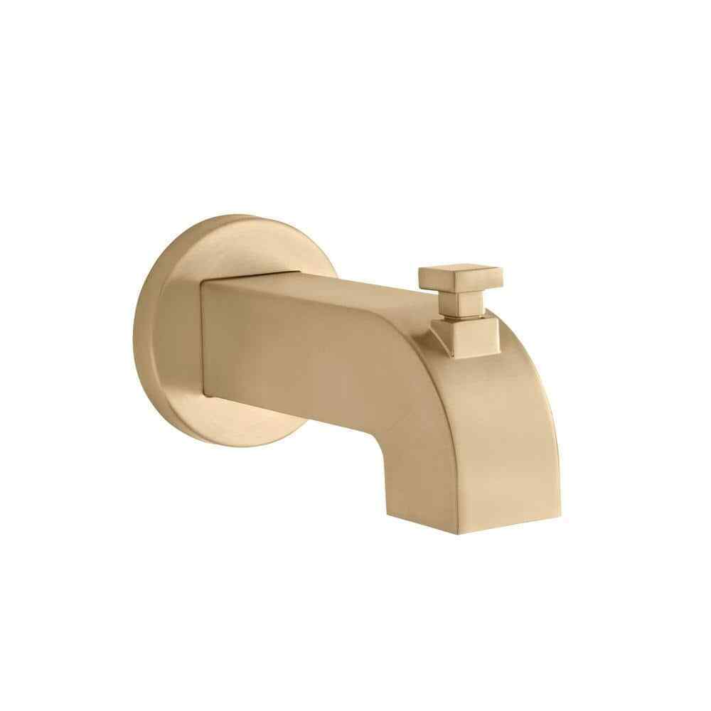 Glacier Bay Modern Single-Handle 1-Spray Tub and Shower Faucet in Matte Gold