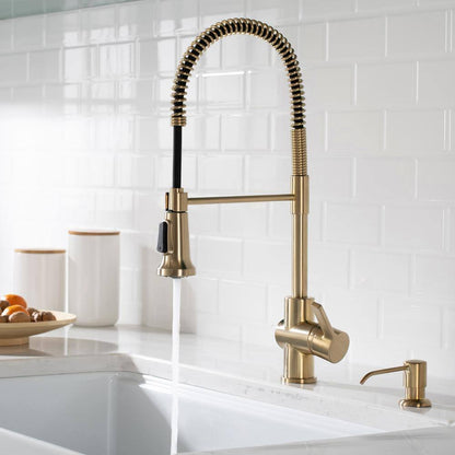 KRAUS Britt Single Handle Commercial Style Kitchen Faucet