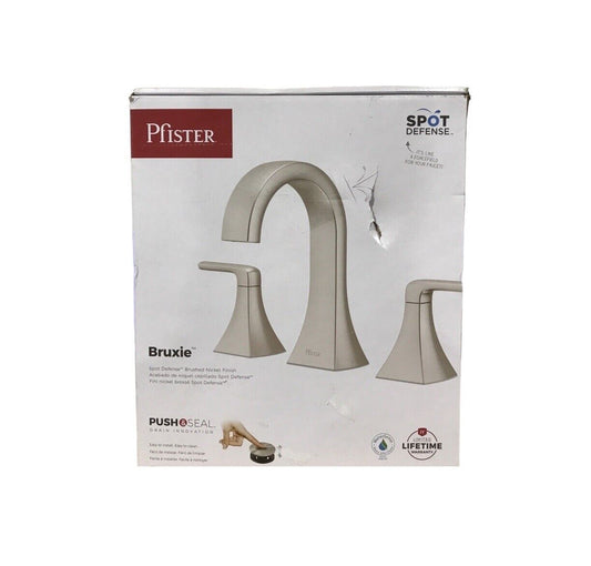 Pfister Bruxie 8 in. Adjustable Widespread Double Handle Bathroom Faucet