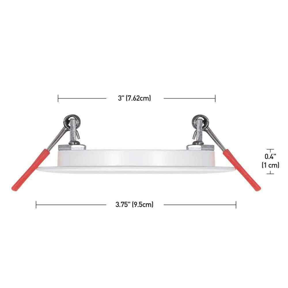 Commercial Electric Ultra Slim 3 in. Color Selectable Canless Recessed LED Kit