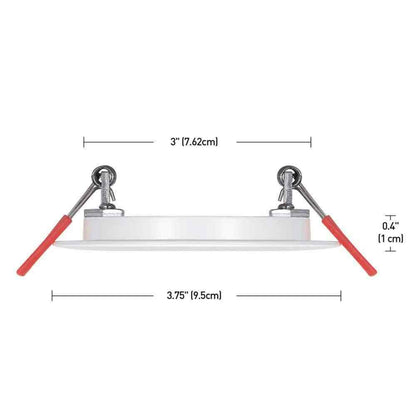Commercial Electric Ultra Slim 3 in. Color Selectable Canless Recessed LED Kit