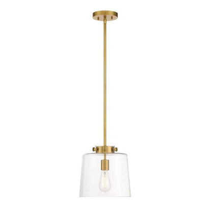 Hampton Bay Mullins 10 in. Gold Pendant Light Kitchen Pendant Lighting