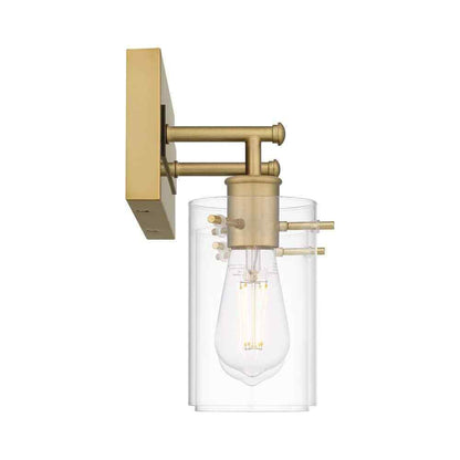 Hampton Bay Regan 12.75 in. 2-Light Brushed Gold Vanity Light