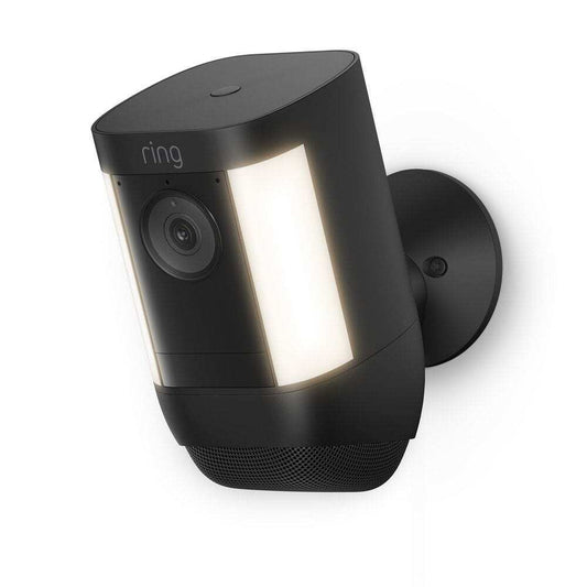 Ring Spotlight Cam Pro Battery - Smart Security Video Camera w/ LED Lights Black