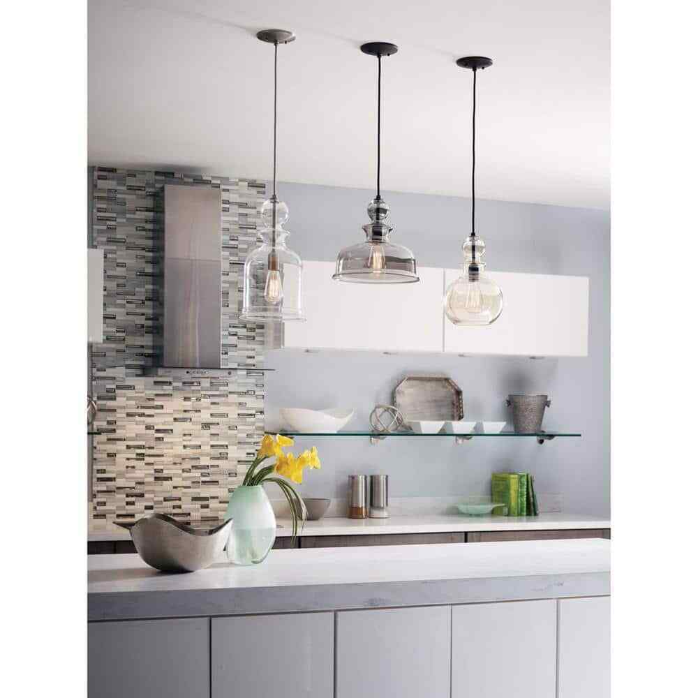 Progress Lighting Staunton Collection 9 in. 1-Light Brushed Nickel Pendant