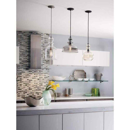 Progress Lighting Staunton Collection 9 in. 1-Light Brushed Nickel Pendant