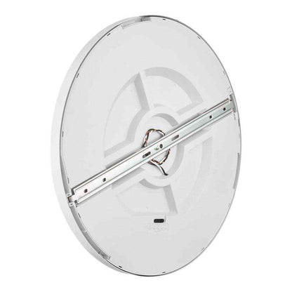 Commercial Electric 19 in. 5CCT Selectable LED Flush Mount Matte White 2-Pack
