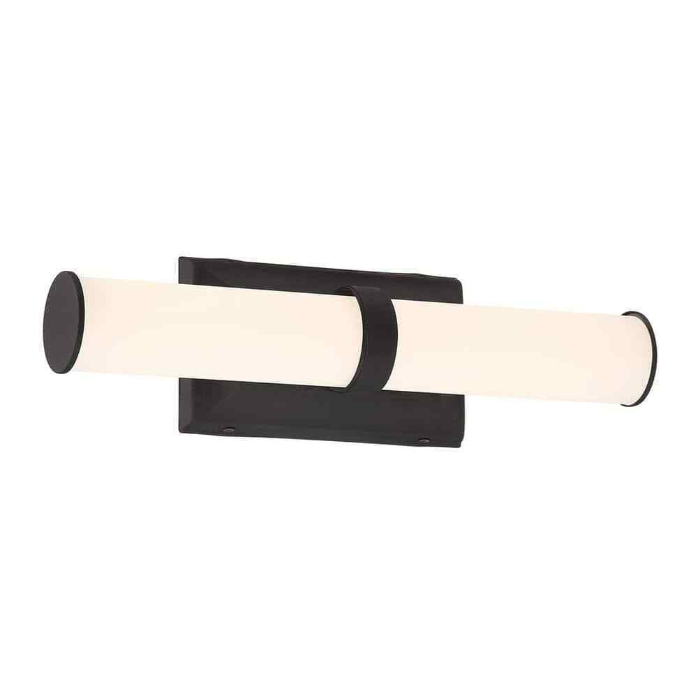 Home Decorators Rolande 16 in. Coal 1-Light LED Bathroom Vanity Light Bar 25837