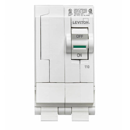 Leviton Branch Circuit Breaker Standard 2-Pole 110A 120V/240V Hydraulic Magnetic