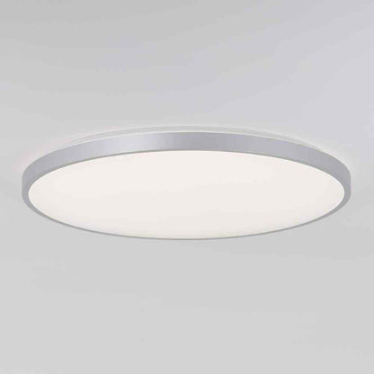Artika Europa 21 in. Modern Silver LED 3 CCT Flush Mount Ceiling Light Fixture