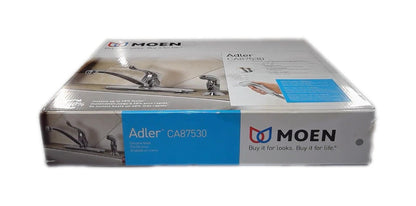 MOEN Adler Single-Handle Low Arc Kitchen Faucet in Chrome Side Sprayer CA87530