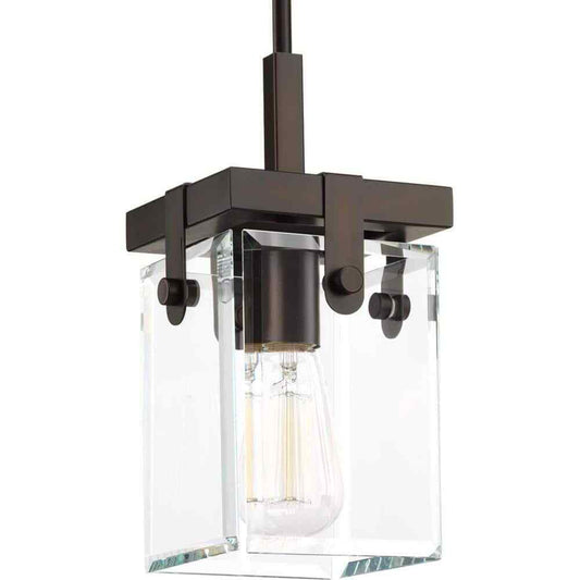 Progress Lighting Glayse Collection 1-Light Antique Bronze Pendant P500073-020