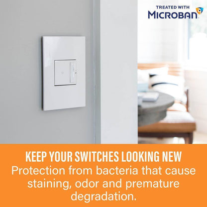 Legrand Adorne 15 Amp Single-Pole/3-Way Touchless Switch w/ Microban Graphite