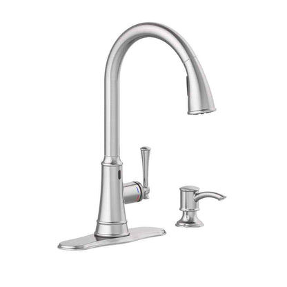 Glacier Bay Hemming Touchless Pull Down Kitchen Faucet Soap Dispenser Stainless