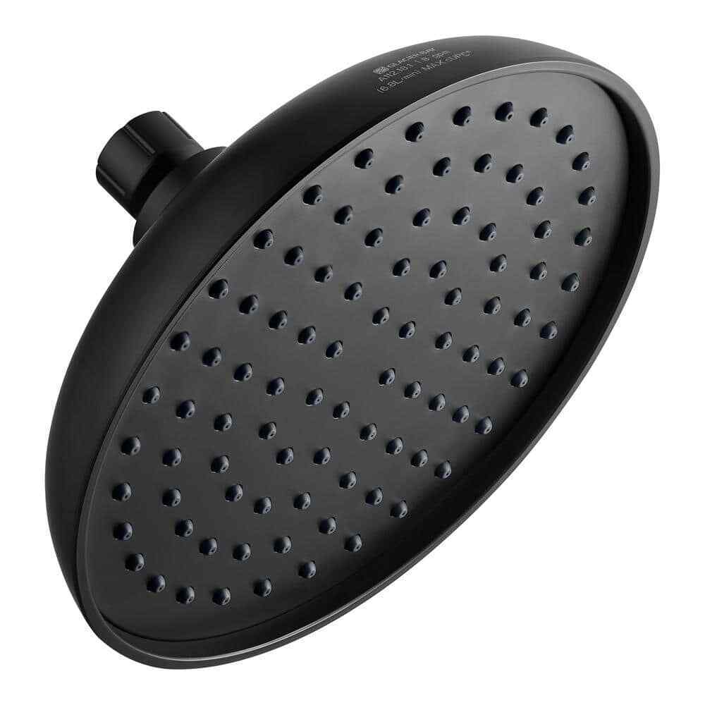 Glacier Bay 1-Spray Patterns w/ 1.8 GPM 7.4 in. Tub Wall Mount Fixed Shower Head