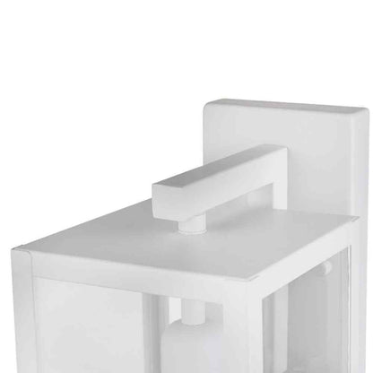 Globe Electric Bowery Matte White Farmhouse Indoor/Outdoor 1-Light Wall Sconce