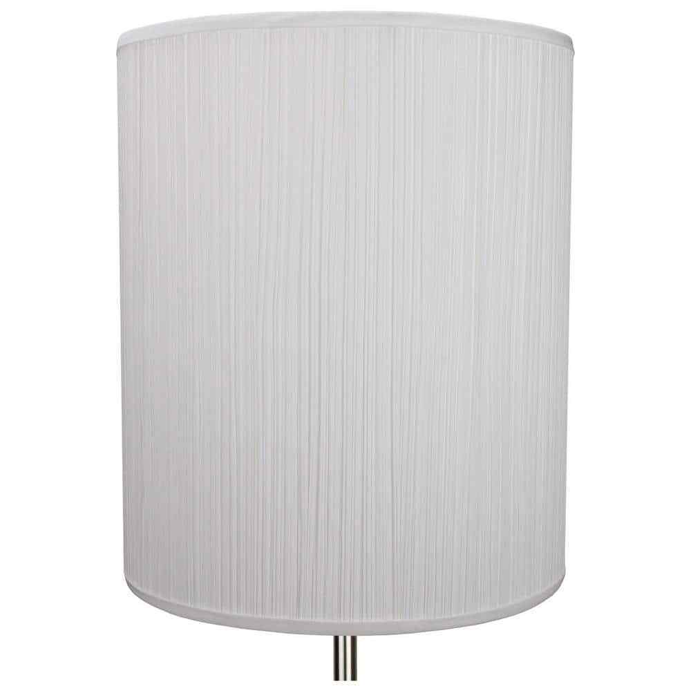Pleated Mushroom White Drum Lamp Shade 14x14x17