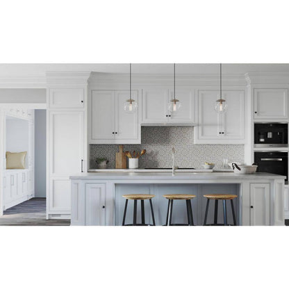Progress Lighting Atwell 1-Light Brushed Nickel Small Pendant Hanging Light
