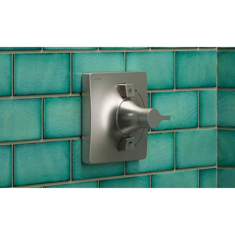KOHLER Single-Handle 1-Spray Tub and Shower Faucet in Vibrant Brushed Nickel