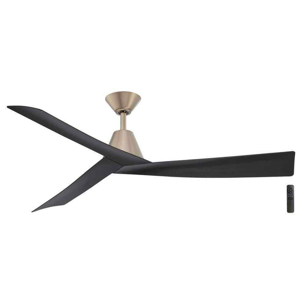 Home Decorators Easton 60 in. Indoor/Outdoor Brushed Gold Ceiling Fan w/ Remote