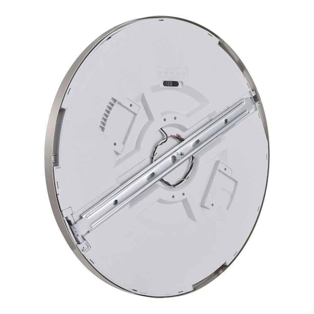 Commercial Electric 15 in. Brushed Nickel Low Profile LED Flush Mount 2-Pack