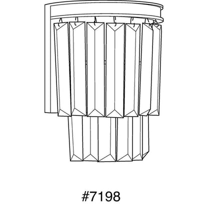 Progress Lighting Glimmer Collection 2-Light Silver Ridge Wall Sconce
