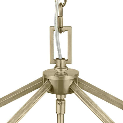 Home Decorators Weyburn 6-Light Brushed Brass Farmhouse Chandelier Light Fixture