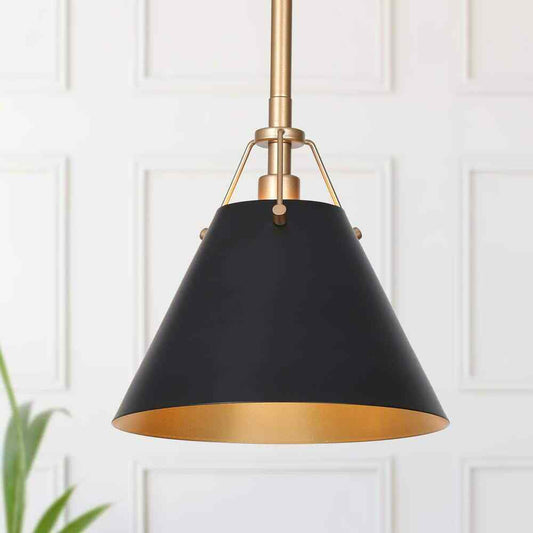 Uolfin Modern Farmhouse Dome Kitchen Island Pendant Lighting Taine 1-Light Black