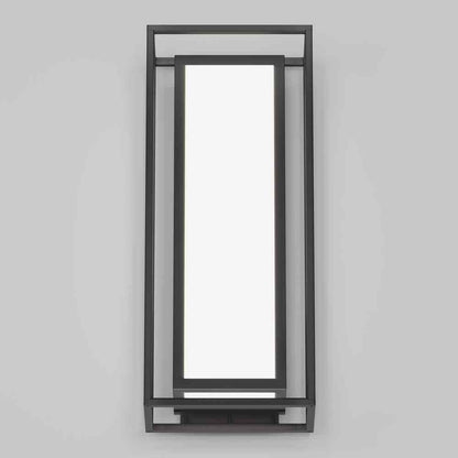 Artika Ghost Black Modern Integrated LED Outdoor Hardwired Light Lantern Sconce