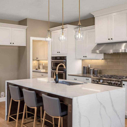 Uolfin Modern Kitchen Island Teardrop Hanging Pendant Light