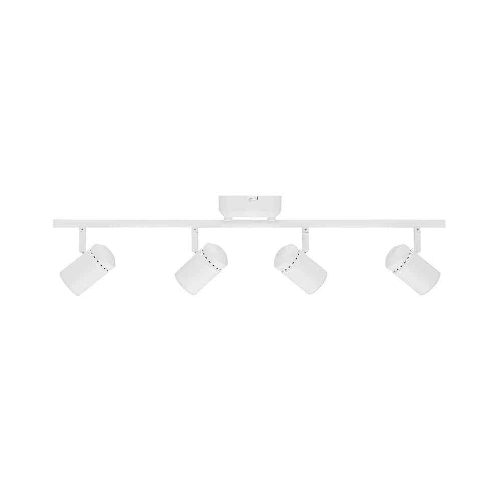 Hampton Bay Crosshaven 4-Light LED Track Ceiling Light Kit Powered by Hubspace