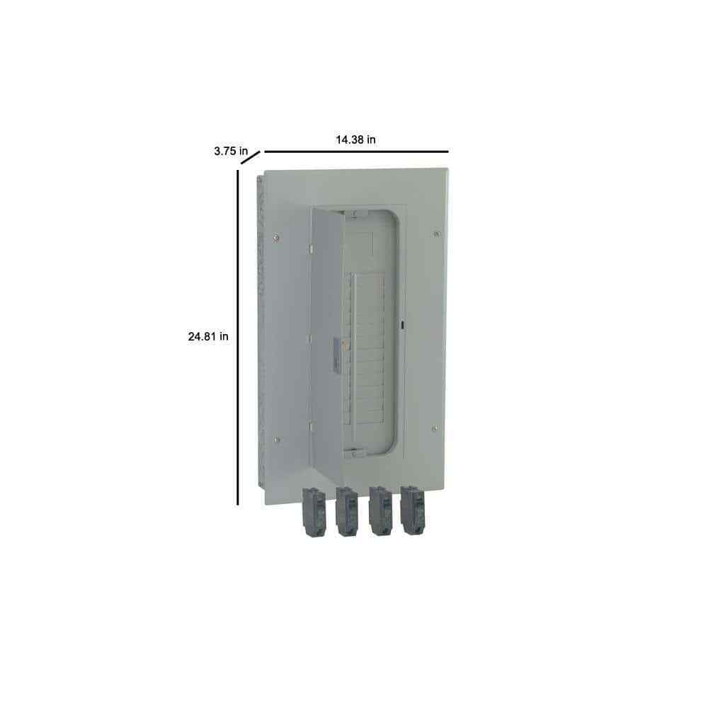 GE PowerMark Gold 125 Amp 24-Circuit Indoor Main Lug Includes Circuit Breaker