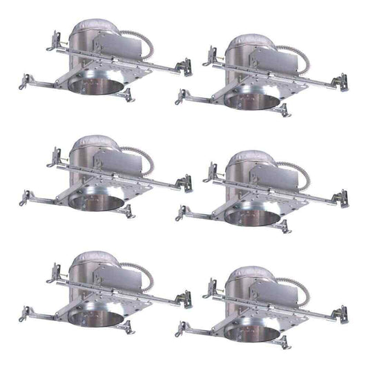 HALO 6 in. Aluminum Recessed Lighting Housing Ceiling Insulation Contact 6-Pack