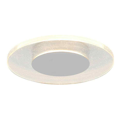 Artika Essence Disk 13 in. Chrome Modern LED Flush Mount Ceiling Light