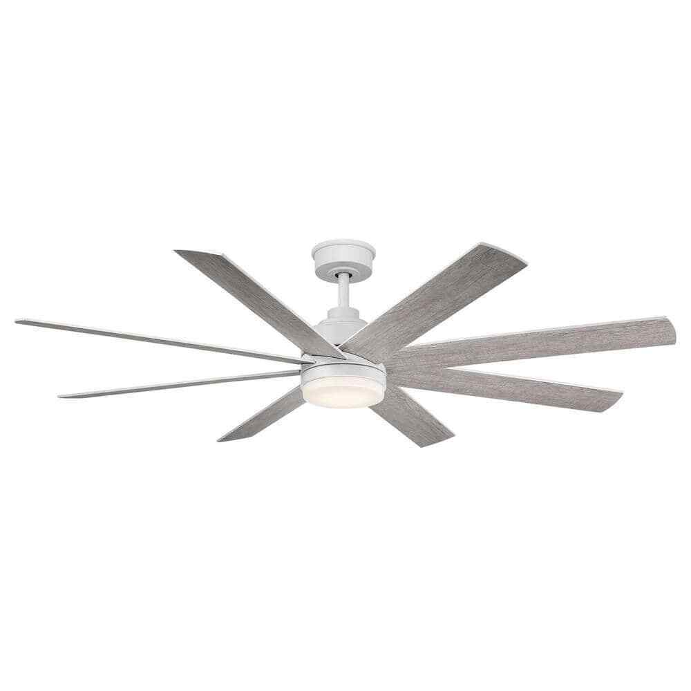 Home Decorators Celene 62 in. LED Indoor/Outdoor Matte White Ceiling Fan