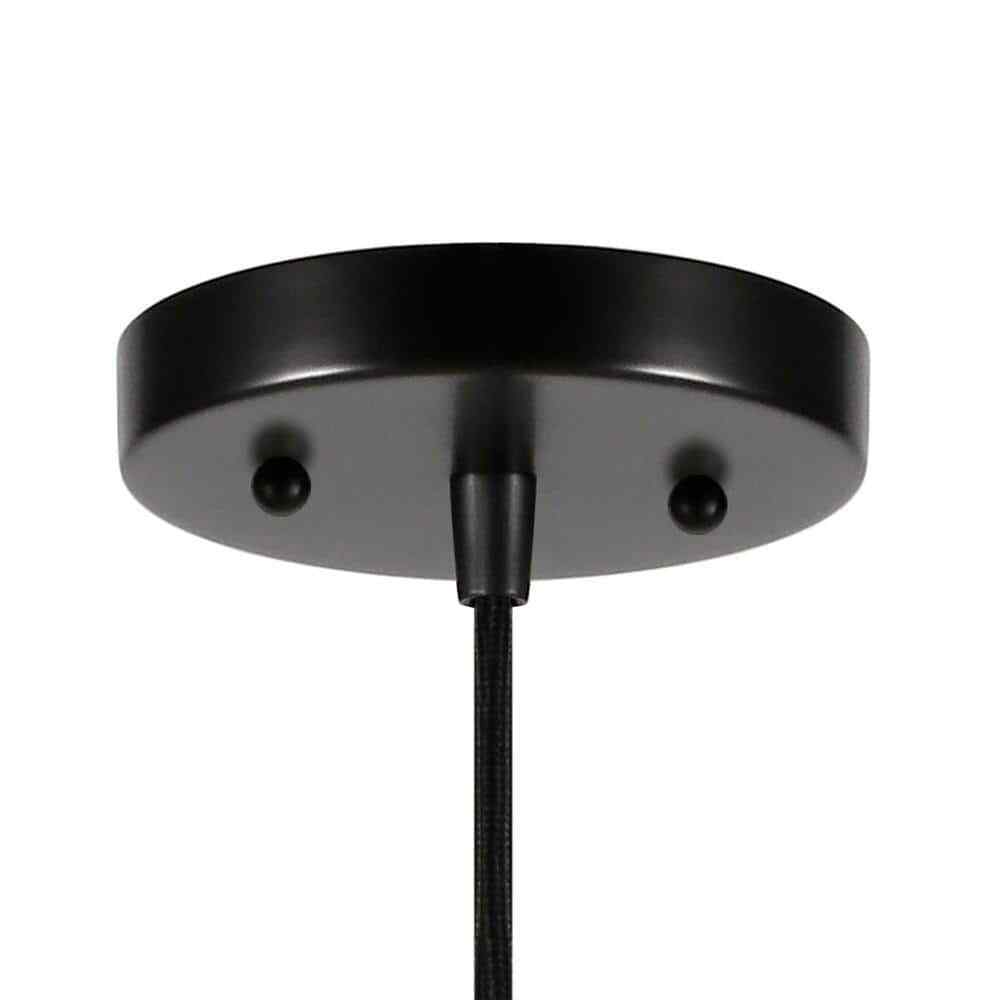 Meyer&Cross Marduk 1-Light Blackened Bronze Contemporary Fabric Pendant
