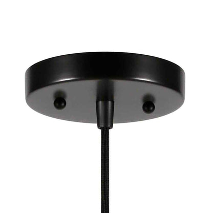 Meyer&Cross Marduk 1-Light Blackened Bronze Contemporary Fabric Pendant