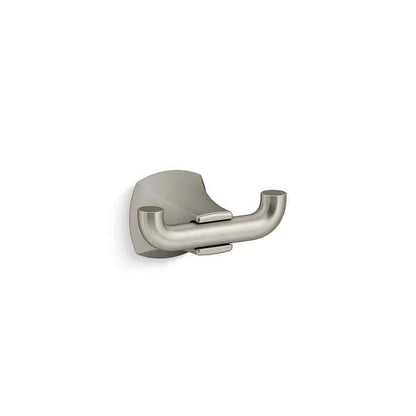 KOHLER Rubicon Single Hook Robe Hook in Vibrant Brushed Nickel K-R26115-BN