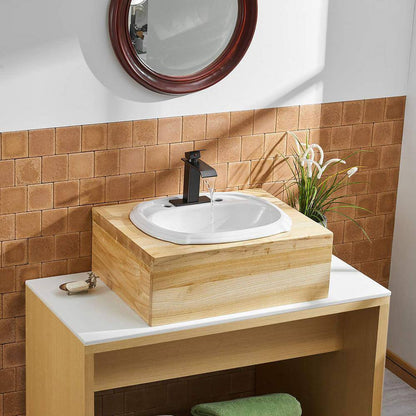 Matrix Decor Single Hole Single-Handle Bathroom Faucet with Drain Assembly
