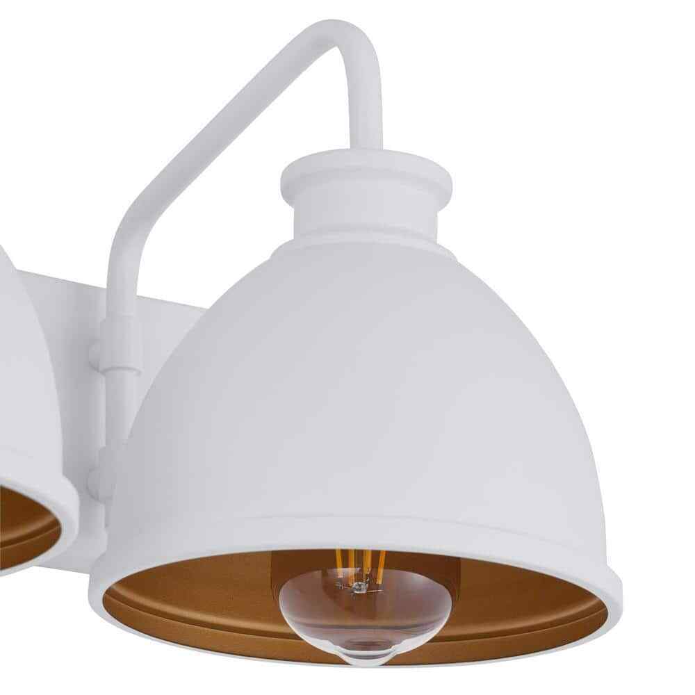 Hampton Bay Tallulah 24 in. 3-Light White Bathroom Vanity Light