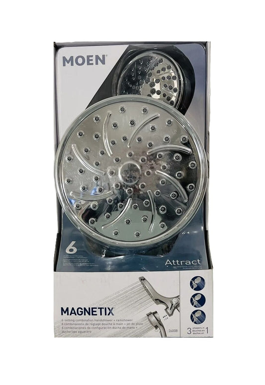 MOEN Attract w/ Magnetix 6.75 in. Wall Mount Fixed  Handheld Shower Head Chrome