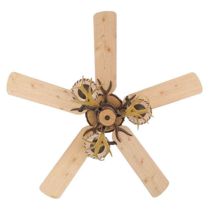 Hampton Bay Lodge 52 in. LED Nutmeg Ceiling Fan with Light and Remote Control