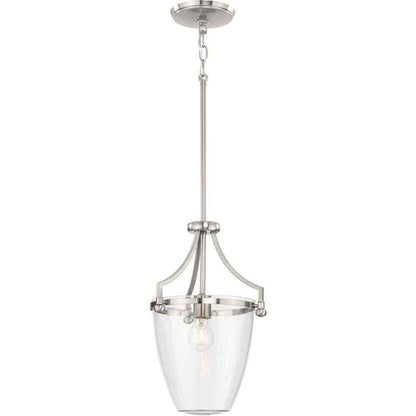 Progress Lighting Parkhurst Collection 1-Light Brushed Nickel Mini-Pendant
