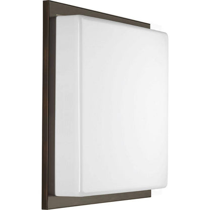 Progress Lighting 18 in. Transit 3-Light Antique Bronze LED Flush Mount